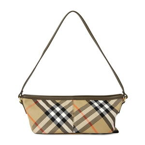 Burberry Simple Baguette Shoulder Bag